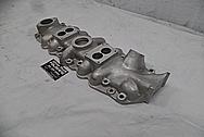 Eddie Meyer Aluminum Flathead Intake Manifold BEFORE Chrome-Like Metal Polishing - Aluminum Polishing