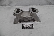 Eddie Meyer Aluminum Flathead Intake Manifold BEFORE Chrome-Like Metal Polishing - Aluminum Polishing