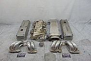 TPI Aluminum Intake Manifold System BEFORE Chrome-Like Metal Polishing - Aluminum Polishing