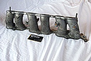 Toyota Supra 2JZ-GTE I6 Turbo Aluminum Lower Intake Manifold BEFORE Chrome-Like Metal Polishing and Buffing Services