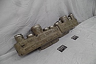 1986 Porsche 928 Aluminum Intake Manifold System BEFORE Chrome-Like Metal Polishing and Buffing Services / Restoration Services - Aluminum Polishing 
