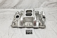 Edelbrock Performer RPM Aluminum Intake Manifold BEFORE Chrome-Like Metal Polishing - Aluminum Polishing - Intake Polishing