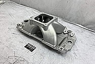 Edelbrock Aluminum Intake Manifold BEFORE Chrome-Like Metal Polishing - Stainless Steel Polishing - Aluminum Polishing