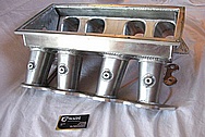 V8 Aluminum Sheet Metal Intake Manifold BEFORE Chrome-Like Metal Polishing and Buffing Services