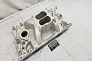 Edelbrock Aluminum Intake Manifold BEFORE Chrome-Like Metal Polishing - Aluminum Polishing