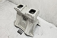 Weiand Aluminum Intake Manifold BEFORE Chrome-Like Metal Polishing - Aluminum Polishing