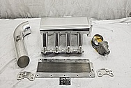 Sheet Metal Aluminum Intake Manifold BEFORE Chrome-Like Metal Polishing - Aluminum Polishing