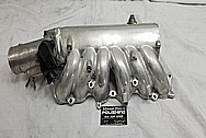 1993 - 1998 Toyota Supra Aluminum Upepr and Lower Intake Manifold BEFORE Chrome-Like Metal Polishing and Buffing Services - Aluminum Polishing 