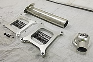 Aluminum Intake Manifold Spacers BEFORE Chrome-Like Metal Polishing and Buffing Services - Aluminum Polishing