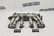 Aluminum 6 Cylinder Intake Manifold BEFORE Chrome-Like Metal Polishing and Buffing Services - Aluminum Polishing