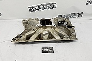 Edelbrock Aluminum 8 Cylinder Intake Manifold BEFORE Chrome-Like Metal Polishing and Buffing Services - Aluminum Polishing