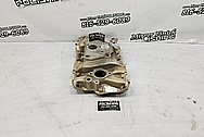 Aluminum V8 Intake Manifold BEFORE Chrome-Like Metal Polishing and Buffing Services / Restoration Services - Aluminum Polishing