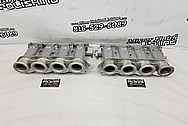 Audi V8 Aluminum Intake Manifold INSIDE RUNNERS PORTION BEFORE Chrome-Like Metal Polishing and Buffing Services / Restoration Services - Aluminum Polishing