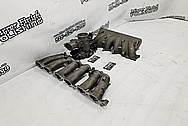 Toyota Supra 2JZ-GTE Aluminum 6 Cylinder Intake Manifold BEFORE Chrome-Like Metal Polishing and Buffing Services / Restoration Services - Aluminum Polishing Plus Custom Performance Porting Services - Horsepower Performance Modifications