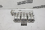 Aluminum 6 Cylinder Intake Manifold BEFORE Chrome-Like Metal Polishing and Buffing Services / Restoration Services - Aluminum Polishing
