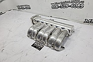 Aluminum 6 Cylinder Intake Manifold BEFORE Chrome-Like Metal Polishing and Buffing Services / Restoration Services - Aluminum Polishing