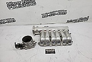 Aluminum 6 Cylinder Intake Manifold BEFORE Chrome-Like Metal Polishing and Buffing Services / Restoration Services - Aluminum Polishing