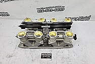 Ingles Aluminum Intake Manifold, Throttle Bodies and Stacks BEFORE Chrome-Like Metal Polishing and Buffing Services / Restoration Services - Aluminum Polishing