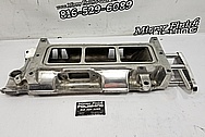 B&M Aluminum Blower Intake Manifold BEFORE Chrome-Like Metal Polishing and Buffing Services / Restoration Services - Aluminum Polishing