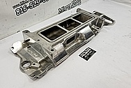 B&M Aluminum Blower Intake Manifold BEFORE Chrome-Like Metal Polishing and Buffing Services / Restoration Services - Aluminum Polishing