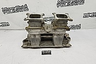 Edelbrock Aluminum V8 Intake Manifold BEFORE Chrome-Like Metal Polishing and Buffing Services / Restoration Services - Aluminum Polishing