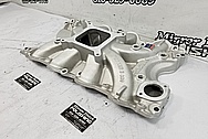 Edelbrock Torker II Aluminum Intake Manifold BEFORE Chrome-Like Metal Polishing and Buffing Services - Aluminum Polishing Service - Intake Polishing