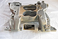 Aluminum V8 Intake Manifold BEFORE Chrome-Like Metal Polishing and Buffing Services