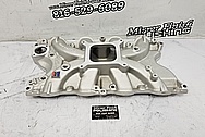 Edelbrock Torker II Aluminum Intake Manifold BEFORE Chrome-Like Metal Polishing and Buffing Services - Aluminum Polishing Service - Intake Polishing