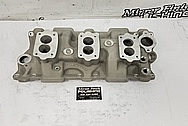 Offenhauser V8 Aluminum Intake Manifold and Cylinder Head Project BEFORE Chrome-Like Metal Polishing and Buffing Services - Intake Manifold Polishing Services