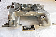 Aluminum V8 Intake Manifold BEFORE Chrome-Like Metal Polishing and Buffing Services