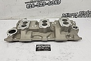 Offenhauser V8 Aluminum Intake Manifold and Cylinder Head Project BEFORE Chrome-Like Metal Polishing and Buffing Services - Intake Manifold Polishing Services