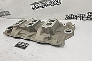 Offenhauser V8 Aluminum Intake Manifold and Cylinder Head Project BEFORE Chrome-Like Metal Polishing and Buffing Services - Intake Manifold Polishing Services