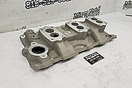 Offenhauser V8 Aluminum Intake Manifold and Cylinder Head Project BEFORE Chrome-Like Metal Polishing and Buffing Services - Intake Manifold Polishing Services