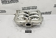 Aluminum V8 Intake Manifold BEFORE Chrome-Like Metal Polishing and Buffing Services - Intake Polishing Services