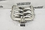 Aluminum V8 Intake Manifold BEFORE Chrome-Like Metal Polishing and Buffing Services - Intake Polishing Services