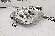 Aluminum V8 Intake Manifold BEFORE Chrome-Like Metal Polishing and Buffing Services - Intake Polishing Services