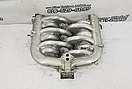 Aluminum V8 Intake Manifold BEFORE Chrome-Like Metal Polishing and Buffing Services - Intake Polishing Services