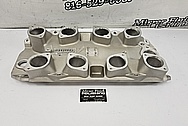 Borla Aluminum Intake Manifold BEFORE Chrome-Like Metal Polishing and Buffing Services - Aluminum Polishing - Intake Polishing 