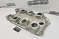 Borla Aluminum Intake Manifold BEFORE Chrome-Like Metal Polishing and Buffing Services - Aluminum Polishing - Intake Polishing 