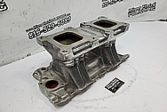 Weiand V8 Aluminum Intake Manifold BEFORE Chrome-Like Metal Polishing - Aluminum Polishing - Intake Manifold Polishing