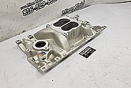 Edelbrock Performer RPM V8 Aluminum Intake Manifold BEFORE Chrome-Like Metal Polishing - Aluminum Polishing - Intake Manifold Polishing