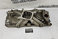 Edelbrock Aluminum V8 Intake Manifold BEFORE Chrome-Like Metal Polishing and Buffing Services / Restoration Services - Intake Manifold Polishing 