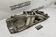 Edelbrock Aluminum V8 Intake Manifold BEFORE Chrome-Like Metal Polishing and Buffing Services / Restoration Services - Intake Manifold Polishing 