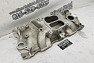 Edelbrock Performer Aluminum V8 Intake Manifold BEFORE Chrome-Like Metal Polishing and Buffing Services / Restoration Services - Intake Manifold Polishing