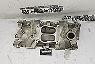 Edelbrock Performer Aluminum V8 Intake Manifold BEFORE Chrome-Like Metal Polishing and Buffing Services / Restoration Services - Intake Manifold Polishing