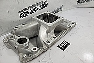 Edelbrock Aluminum V8 Intake Manifold BEFORE Chrome-Like Metal Polishing and Buffing Services / Restoration Services - Intake Manifold Polishing