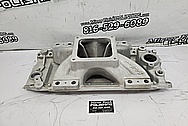 Edelbrock Aluminum V8 Intake Manifold BEFORE Chrome-Like Metal Polishing and Buffing Services / Restoration Services - Intake Manifold Polishing