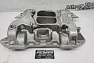 Edelbrock Aluminum V8 Intake Manifold BEFORE Chrome-Like Metal Polishing and Buffing Services / Restoration Services - Intake Manifold Polishing