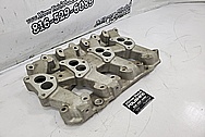 Weiand Aluminum Intake Manifold BEFORE Chrome-Like Metal Polishing and Buffing Services / Restoration Services - Intake Polishing - Aluminum Polishing 