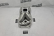 Edelbrock Aluminum GM V8 Intake Manifold BEFORE Chrome-Like Metal Polishing and Buffing Services / Restoration Services - Intake Polishing - Aluminum Polishing 